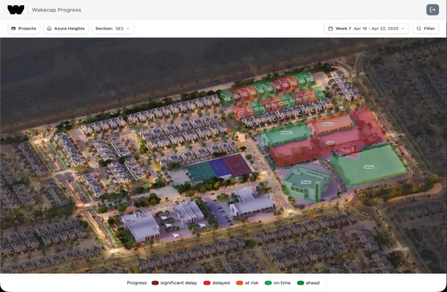 ROSHN progress dashboard