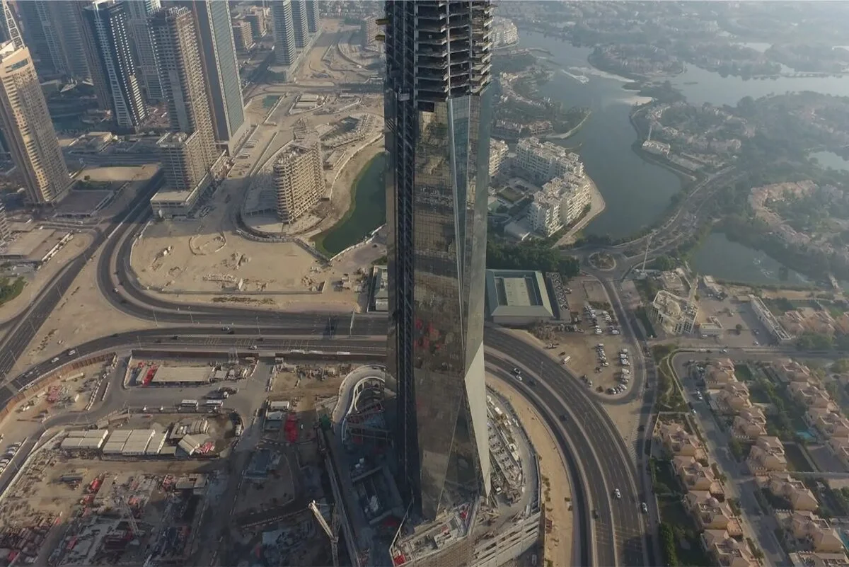 High-rise tower under construction